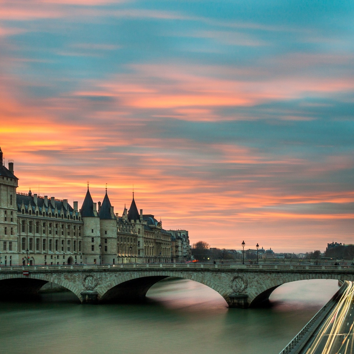 Prague at sunset